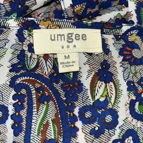 Umgee blue floral romper | size Medium - Picture 6 of 6